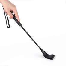 (B, Real leather) Genuine Leather Riding Whip Teaching Punishment Whip SM Products