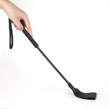 (C, Pvc) Genuine Leather Riding Whip Teaching Punishment Whip SM Products