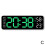 (White shell blue light) With Calendar Date Temperature LED Large Display USB Digital Wall Alarm Clock 5