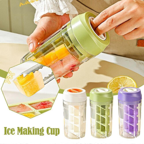 (White) Multi-functional Rotating Ice-removing Large-capacity Ice Storage Cup High Quality Classic Effective 1