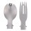 Portable Folding Titanium Spork Fork Outdoor Camping Cutlery Travel Tableware(Fork   Spoon) 2