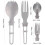Portable Folding Titanium Spork Fork Outdoor Camping Cutlery Travel Tableware(Fork   Spoon) 5