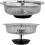 2pcs Stainless Steel Kitchen,shower Sink Strainer,sink Grid,height Adjustable Rubber Stopper - Pjun 1
