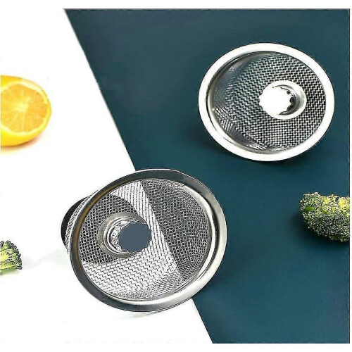 2pcs Stainless Steel Kitchen,shower Sink Strainer,sink Grid,height Adjustable Rubber Stopper - Pjun 2