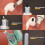 5 -in -1 multi -function keyboard Bluetooth headset dust cleaning brushwhite red) - DD01 5
