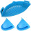 (Blue) Silicone Strainer Clip Design With Another 2 Silicone Gloves - RiRi 1