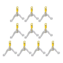 (L, Yellow) 10x Anti Winding Sea Fishing Wire Bottom Tackle Rigs Anti-winding ring
