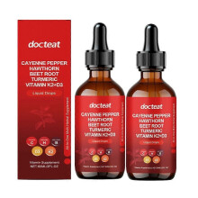 (2pcs)1-3pcs Cayenne Pepper Drops, Aeluro Cayenne Pepper Liquid Drops, Containing Hawthorn Beetroot