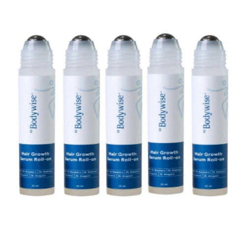 (5pcs) 1-5pcs Be Bodywise Hair Growth Serum Roll On - 3% Rosemary, 3% Redensyl & 2% - (25ml)