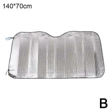 (140x70cm, Colorful) Foldable Car Windshield Visor Cover Sun Shade Dustproof Uv Protection Cover