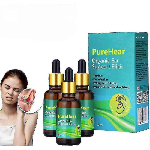 (3pcs)Purehear Organic Ear Support Elixir, Natural Products Organic Ear Oil