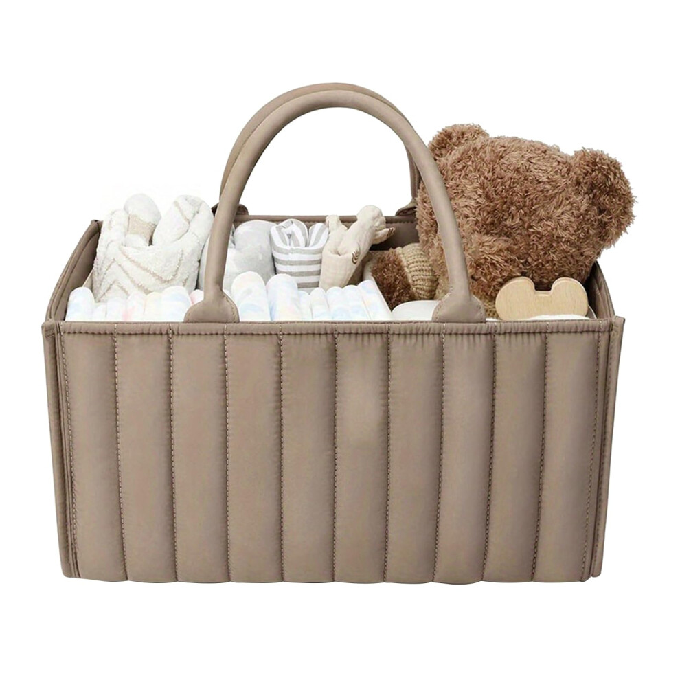 Large Capacity Diaper Bag with Handle, Multifunctional Baby Diaper Organizer for Travel and Stroller