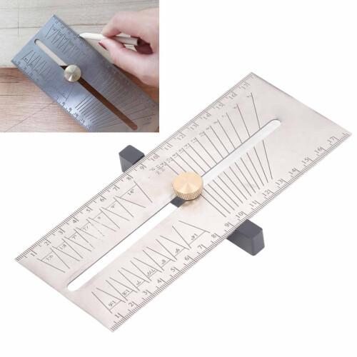 Adjustable Bevel Gauge 304 Stainless Steel T-shape 1