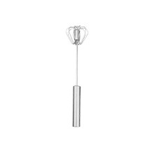 (1pcStainless Steel 12 inch) Piranha Whizzy Whisk Semi-Automatic Egg Whisk Hand Push Egg Beater Stainless Steel Blender Mixer