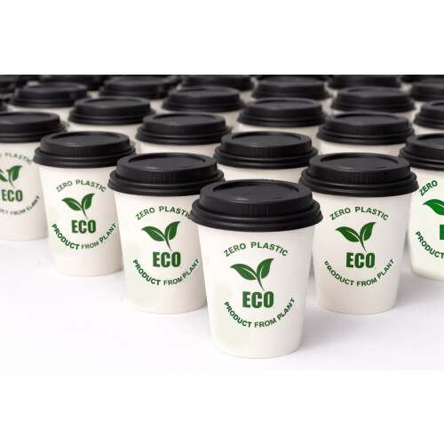 50 Bulk Compostable Lids for 60z Cups Catering 2