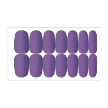Matte Nail Stickers Waterproof Solid Color Gel Nail Wraps Long Lasting Easy Finish One Size
