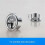 (C) 2PCS Solid Sink Overflow Covers Kitchen Bathroom Basin Trim Round Hole Caps 1