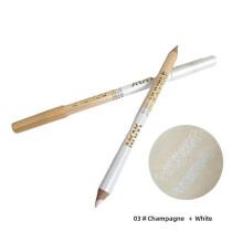 (Brown XL) Multifunctional Eyeliner Anti-smudge Wooden Pole Double-ended Dual-use