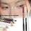 (White M) Multifunctional Eyeliner Anti-smudge Wooden Pole Double-ended Dual-use 2