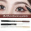 (White M) Multifunctional Eyeliner Anti-smudge Wooden Pole Double-ended Dual-use 4