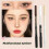 (White M) Multifunctional Eyeliner Anti-smudge Wooden Pole Double-ended Dual-use 5
