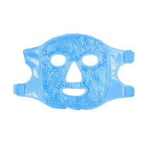 (Dark blue) Gel Bead Heating Cooling Sleep Mask Reusable Hot Cold Ice Pack Puffy Dry Eyes