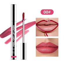 (Color01) Peel Off Lip Liner Stain, Transfer-proof Waterproof Lip Tint,Non-Stick Cup Lip Stick Cosmetic, for Daily Party Use