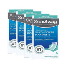 (4 box)1-5X Scar Away Silicone Scar Sticker, Suitable for Scars