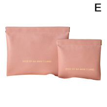 (Pink) Mini Lipstick Bag Portable Storage Bag Small Cosmetic Pocket Pouch Bag