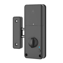 (Support for using the Tuya A) Tuya Smart Bluetooth Indoor Invisible Lock for Wooden Door No Drilling