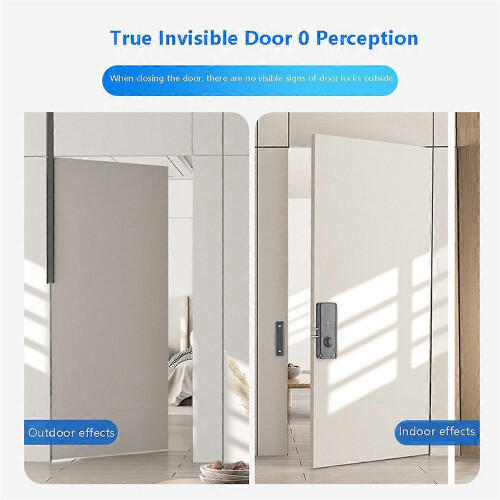 (Support for using the Tuya A) Tuya Smart Bluetooth Indoor Invisible Lock for Wooden Door No Drilling 1