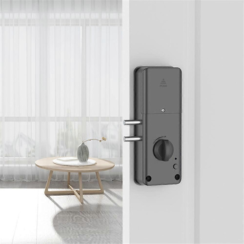 (Support for using the Tuya A) Tuya Smart Bluetooth Indoor Invisible Lock for Wooden Door No Drilling 2