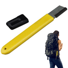Garden Tool Sharpener with Durable Tungsten Steel Blade, Ergonomic NonSlip Handle and Safety Cover