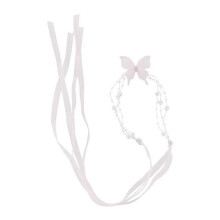 Butterfly Pearls Necklace Ribbon Women Girls Gift Pendant
