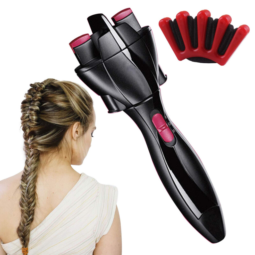 Automatic Hair Braider with 360 Rotation and Smart Sensor for Fast DIY Hair Styling