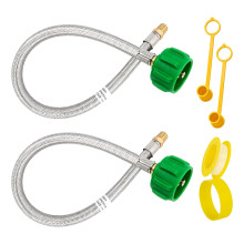2pack Heavy Type Propane Hose with Brasses Fittings For Camping