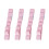 4Pcs Stretchable Nylon Pen Fasteners Elastic Band-Pink 1