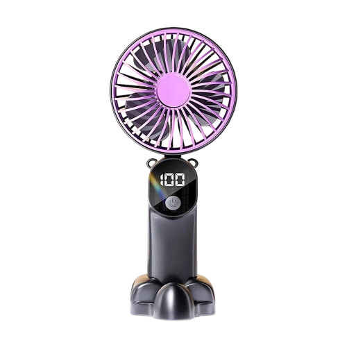 Quiet Handheld Fan 6 Speed Mini Cooling Desk Fan USB-Lavender