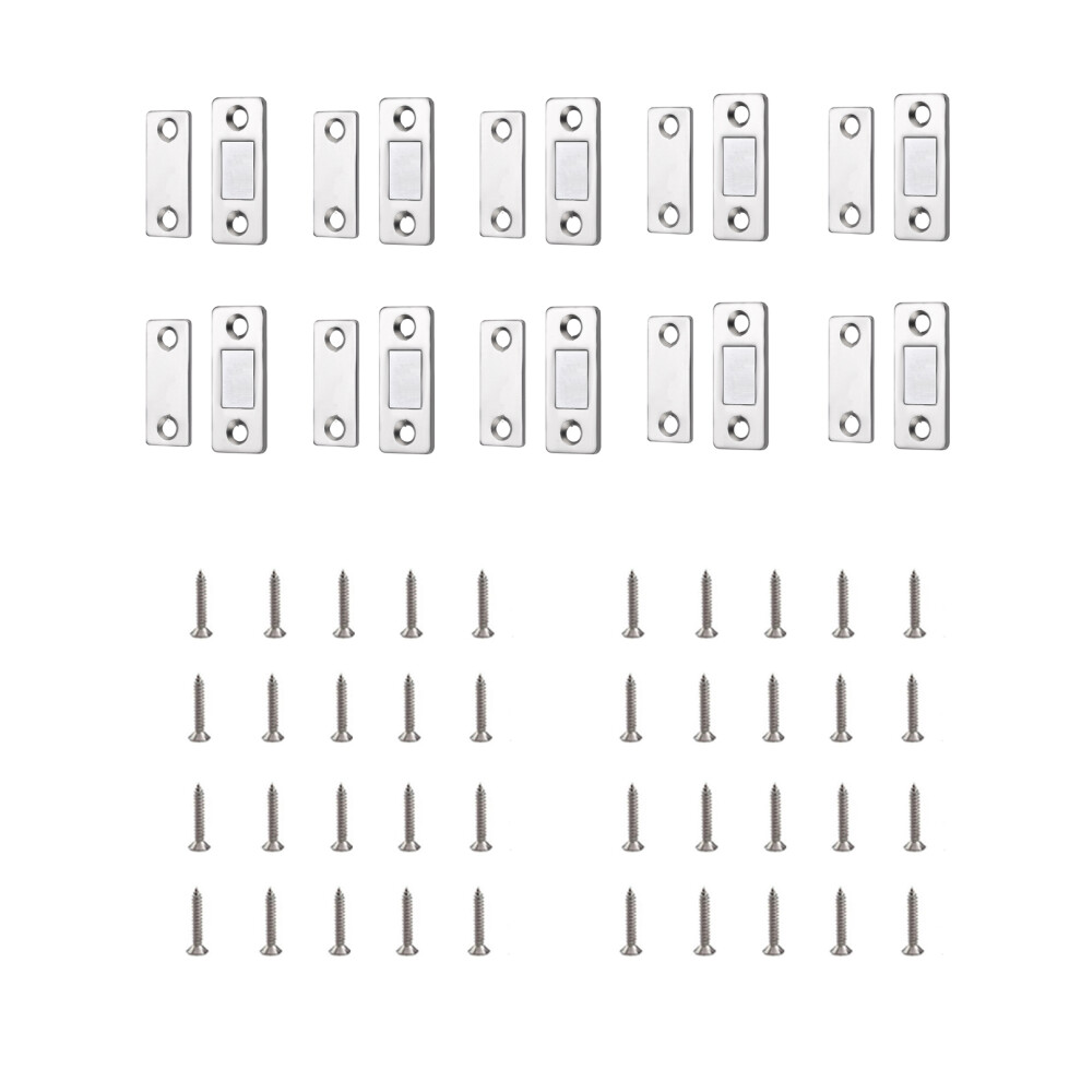 Heavy Duty Cabinet Door Magnetic Catches Replacement-Silver 7754003273178