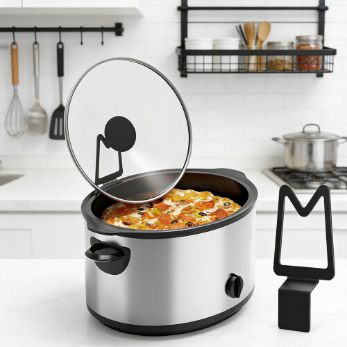 Support de couvercle de casserole en acier, support de couvercle 2