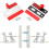 6pcs Very Thin Magnetic Cabinet Latches No Screw-Silver 5
