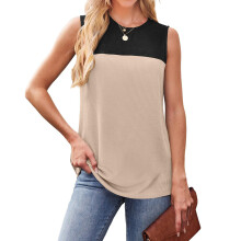 Damen-Oberteil mit Rundhalsausschnitt, Basic,-Schwarz XL