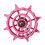 Interactive Bird Toy Rotating Colorful-rose red white beads 1
