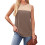 Damen-Oberteil mit Rundhalsausschnitt, Basic,-braun S 1