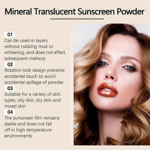 (2pcs)Tropic Mineral Translucent Sunscreen Powder with Brush SPF 30 2