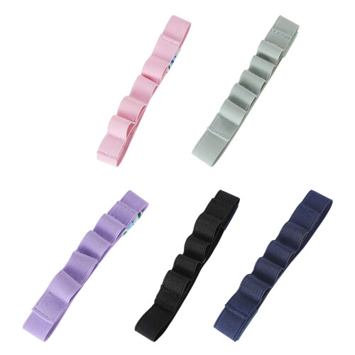 4 Stück dehnbare Nylon-Stiftverschlüsse,-Schwarz 1