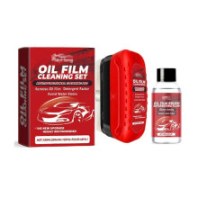 Glass Coating Water Repellant with Refill Glass Oil Film Remover for Windshield