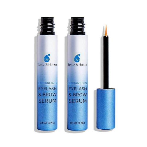 (2pcs)1-5PCS Terezhonoreyelash & Browserum Eyelashe Essence Eyebrows Nutrient Solution Curling Sweat-Proof