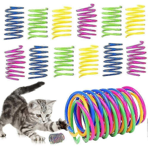 32pcs Cat Spring, Color Spiral Spring for Cat Interaction