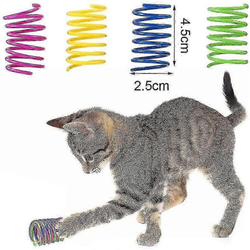 32pcs Cat Spring, Color Spiral Spring for Cat Interaction 1